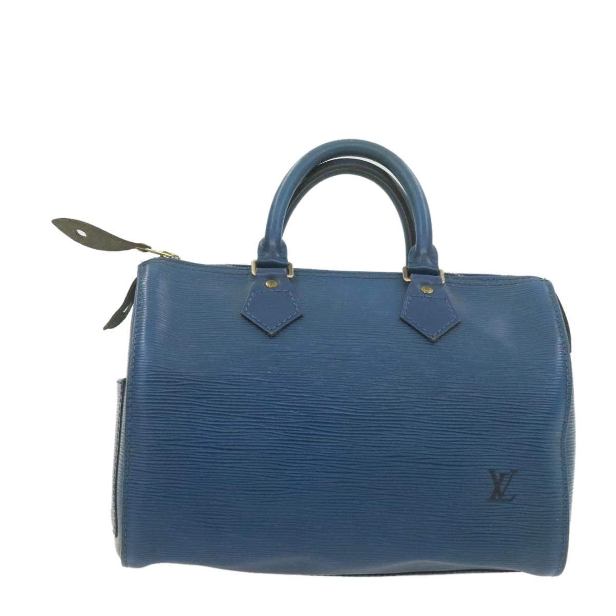 Louis Vuitton LOUIS VUITTON Epi Speedy 25 in Toledo Blue Hand Bag MW2197