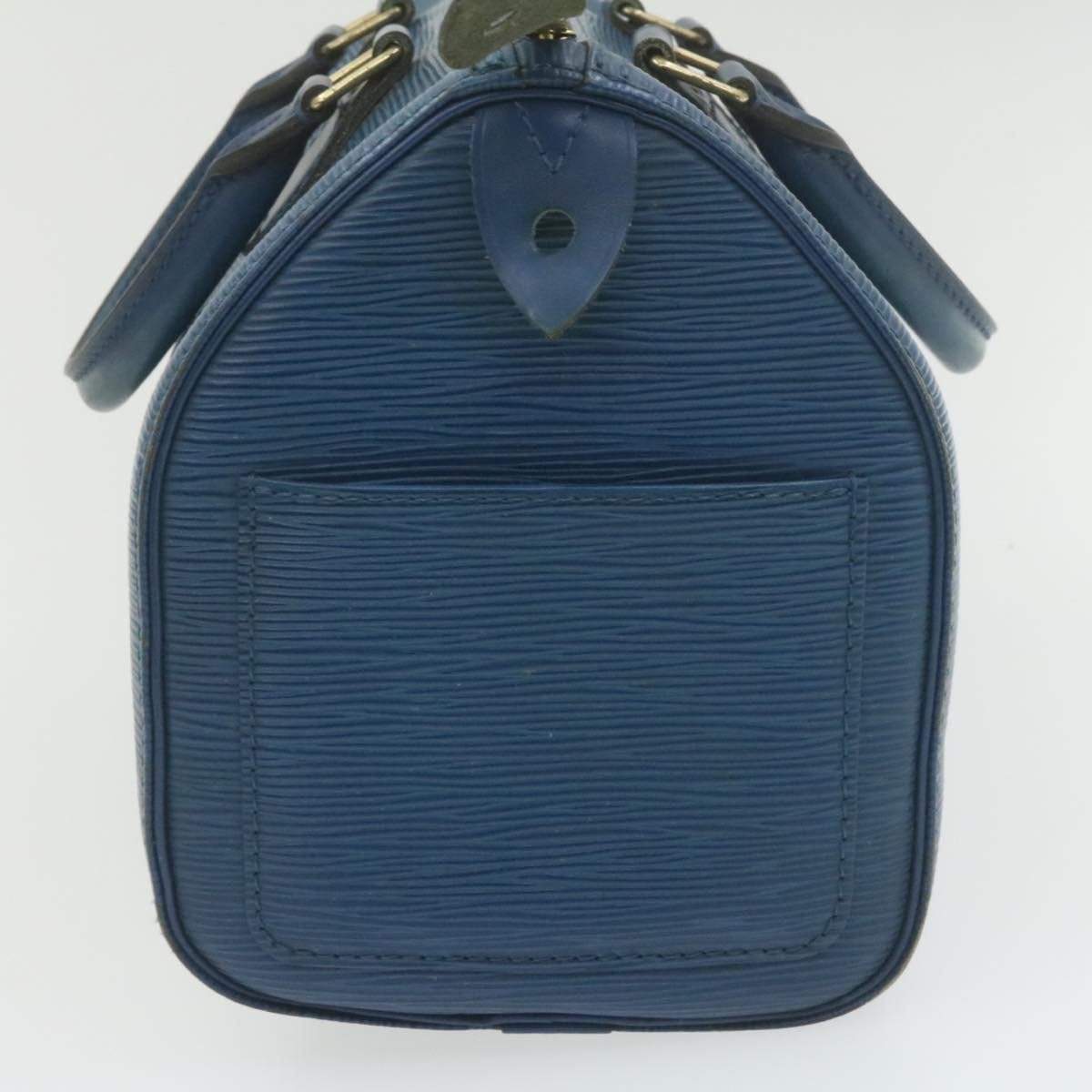 Louis Vuitton LOUIS VUITTON Epi Speedy 25 in Toledo Blue Hand Bag MW2197