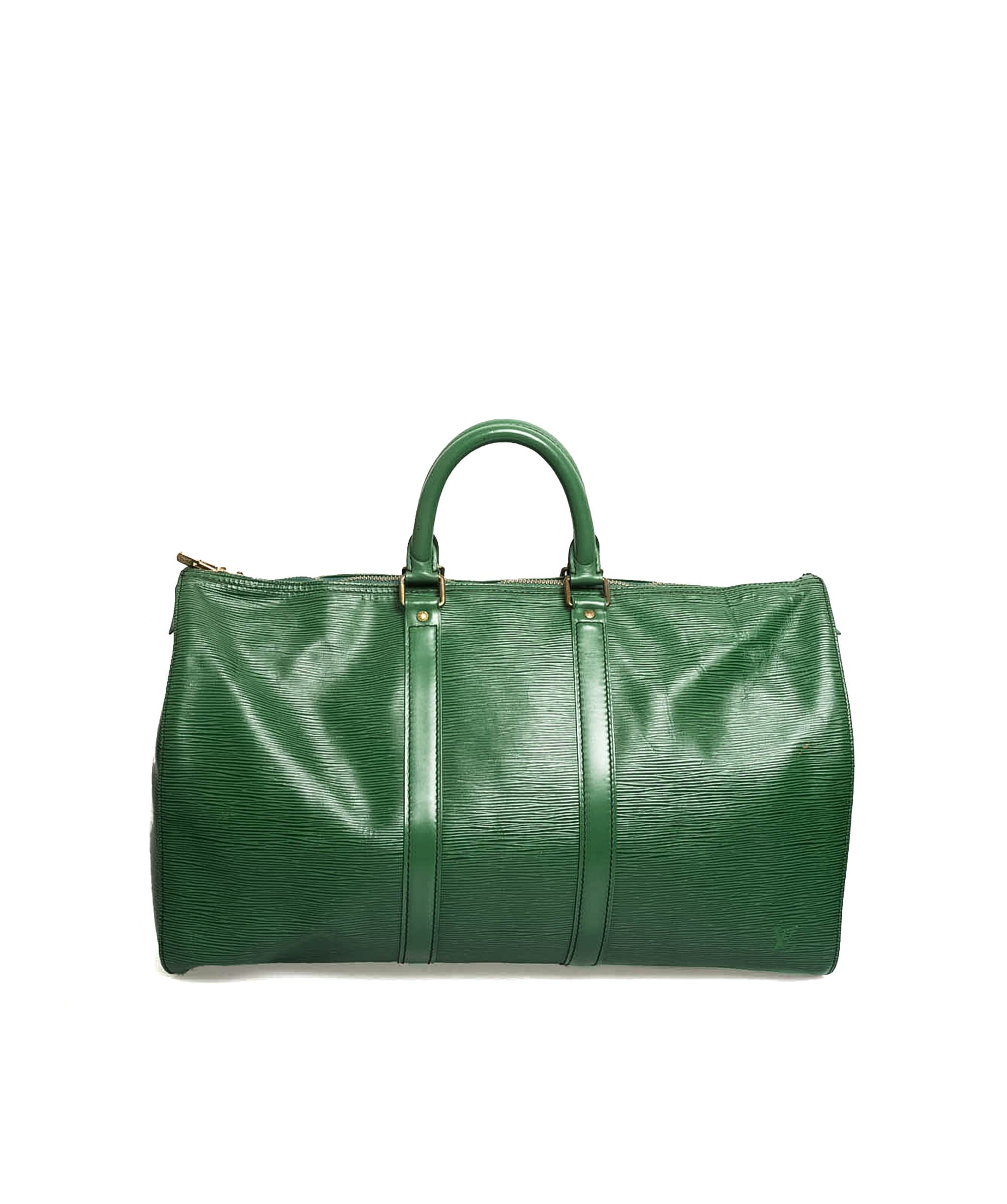 Louis Vuitton Louis Vuitton Green Epi Leather Keepall 45 - AWL2009