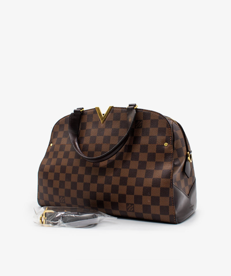 Authentic - Louis Vuitton Kensington Bowling Bag Damier Brown