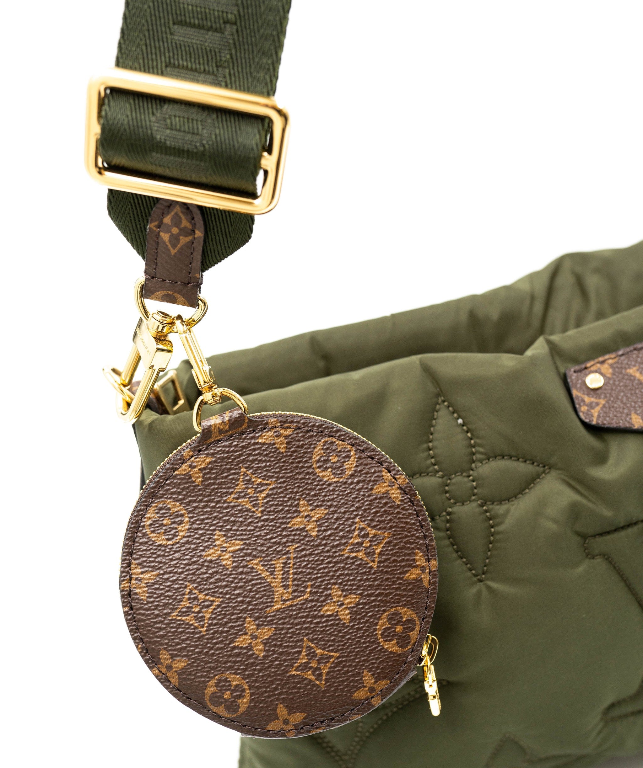 Louis Vuitton Louis Vuitton Khaki Nylon Monogram Crossbody Bag  - AGL2190