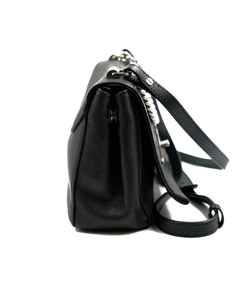 Louis Vuitton Lockme Black Leather Bag SHW - AGL2008 – LuxuryPromise