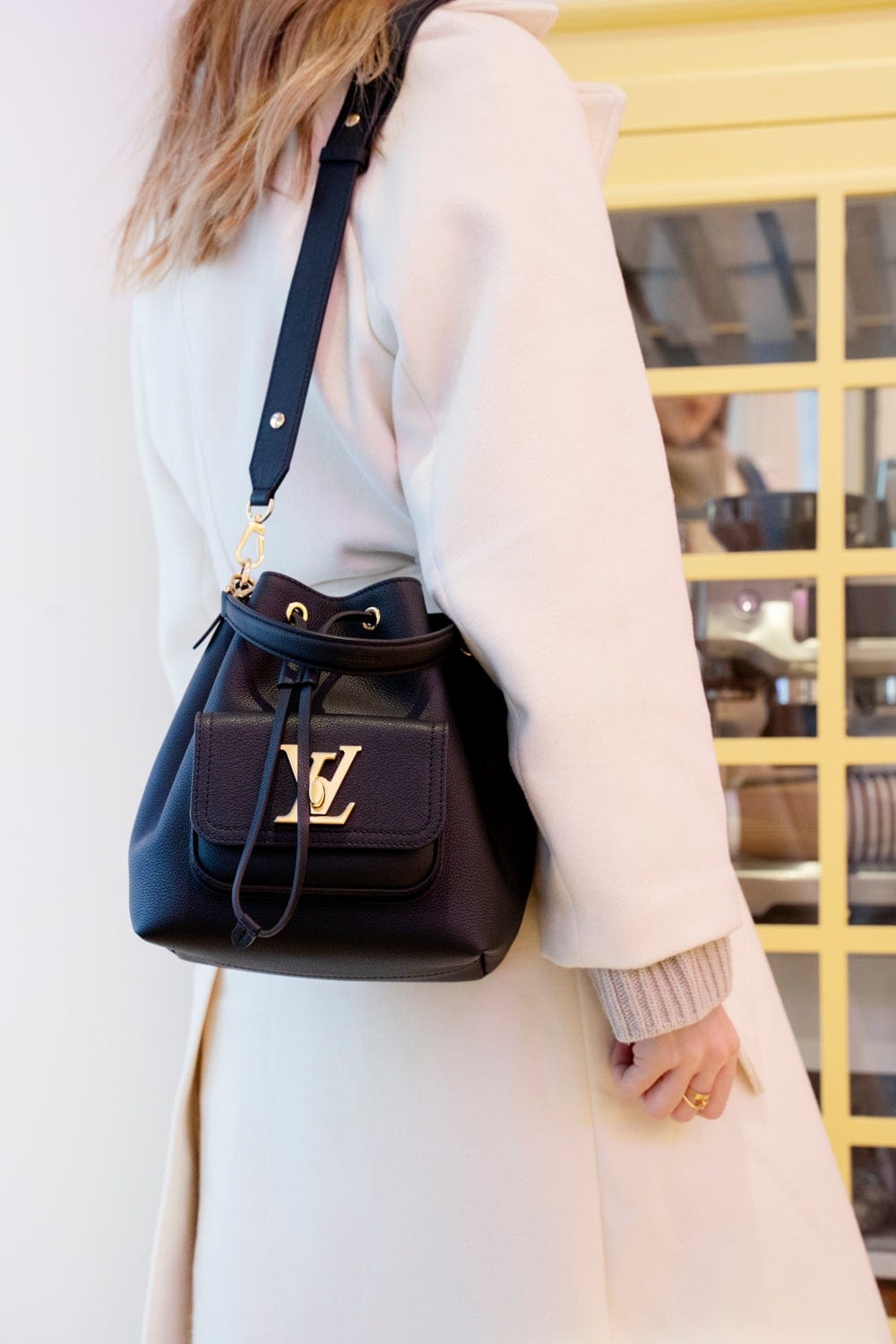 Louis Vuitton Lockme Bucket in Black
