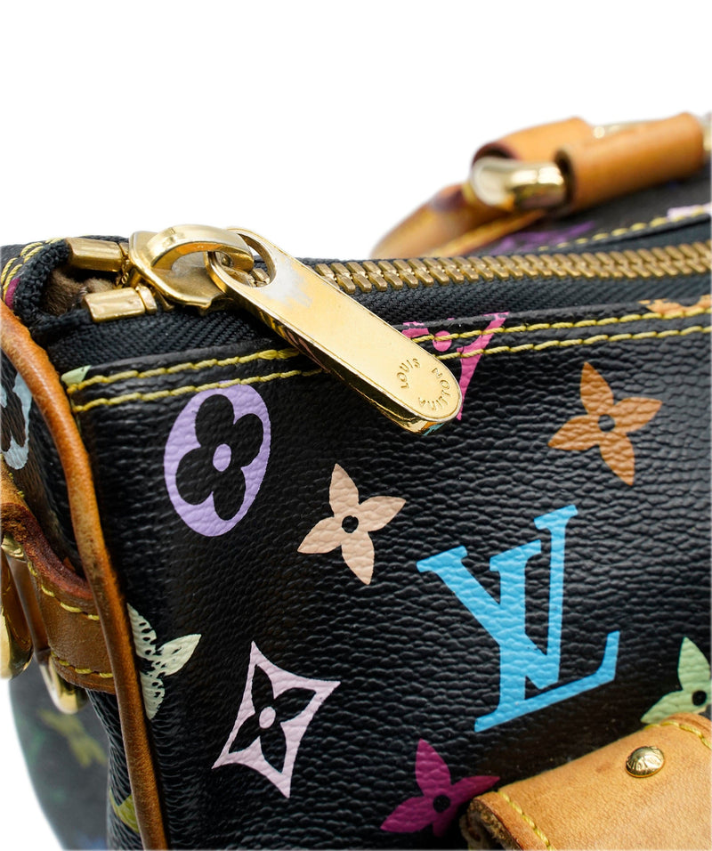 Louis Vuitton Ltd. Ed. Takashi Murakami Multicolore Black Monogram Bag –  LuxuryPromise