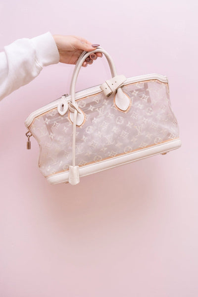 Louis Vuitton Monogram Transparence Lockit Bag - White Handle Bags,  Handbags - LOU32641