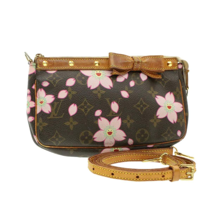 Authentic New Louis Vuitton Cherry Blossom Pochette Pouch Shoulder Bag