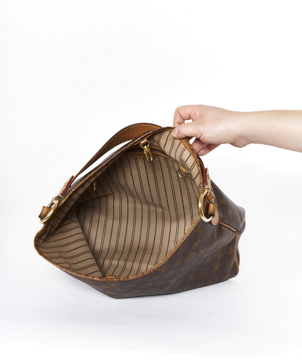 Louis Vuitton Brown Monogram Canvas MM Delightful Shoulder Bag