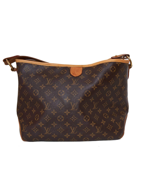 Louis Vuitton Delightful Shoulder Bag PM Black Leather