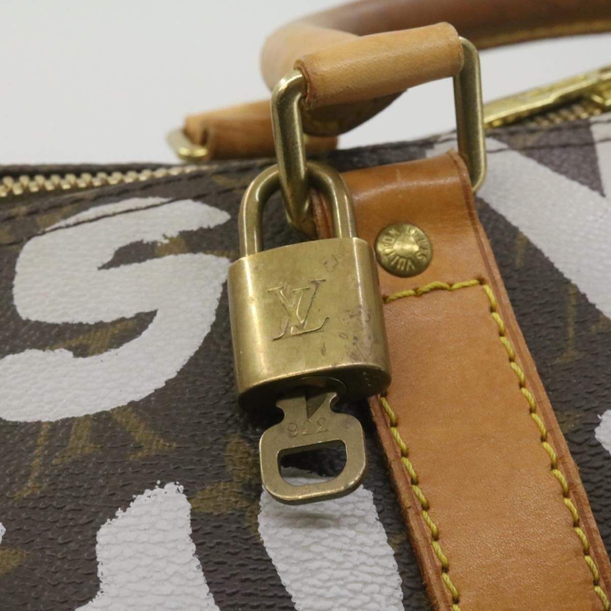 Louis Vuitton LOUIS VUITTON Monogram Graffiti Keepall 50 Boston Bag MW2195