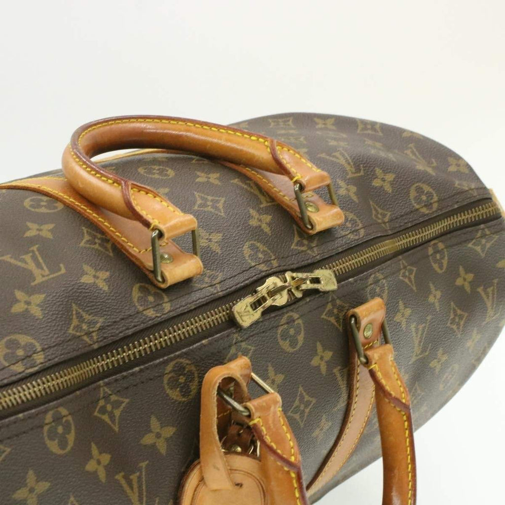 Authenticated Used Louis Vuitton Boston Bag Sirius 45 Brown Beige Monogram  M41408 Canvas Nume VI0921 LOUIS VUITTON LV Handbag 