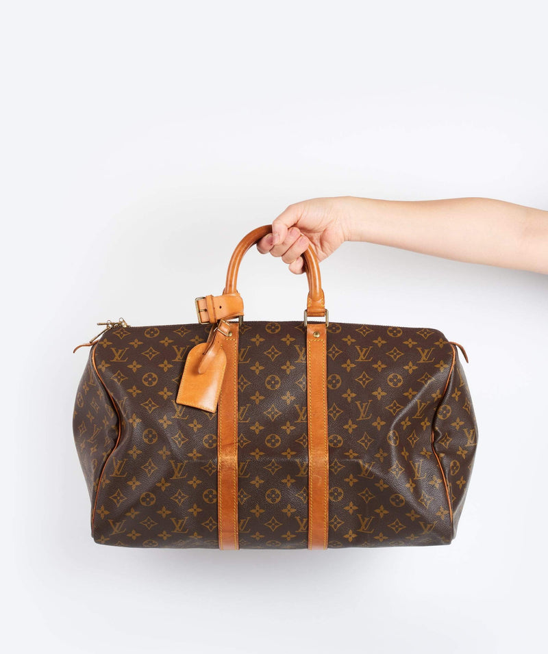 Louis Vuitton Monogram Keepall 45 Boston Bag M41428 LV Auth 48723 Cloth  ref.1005360 - Joli Closet