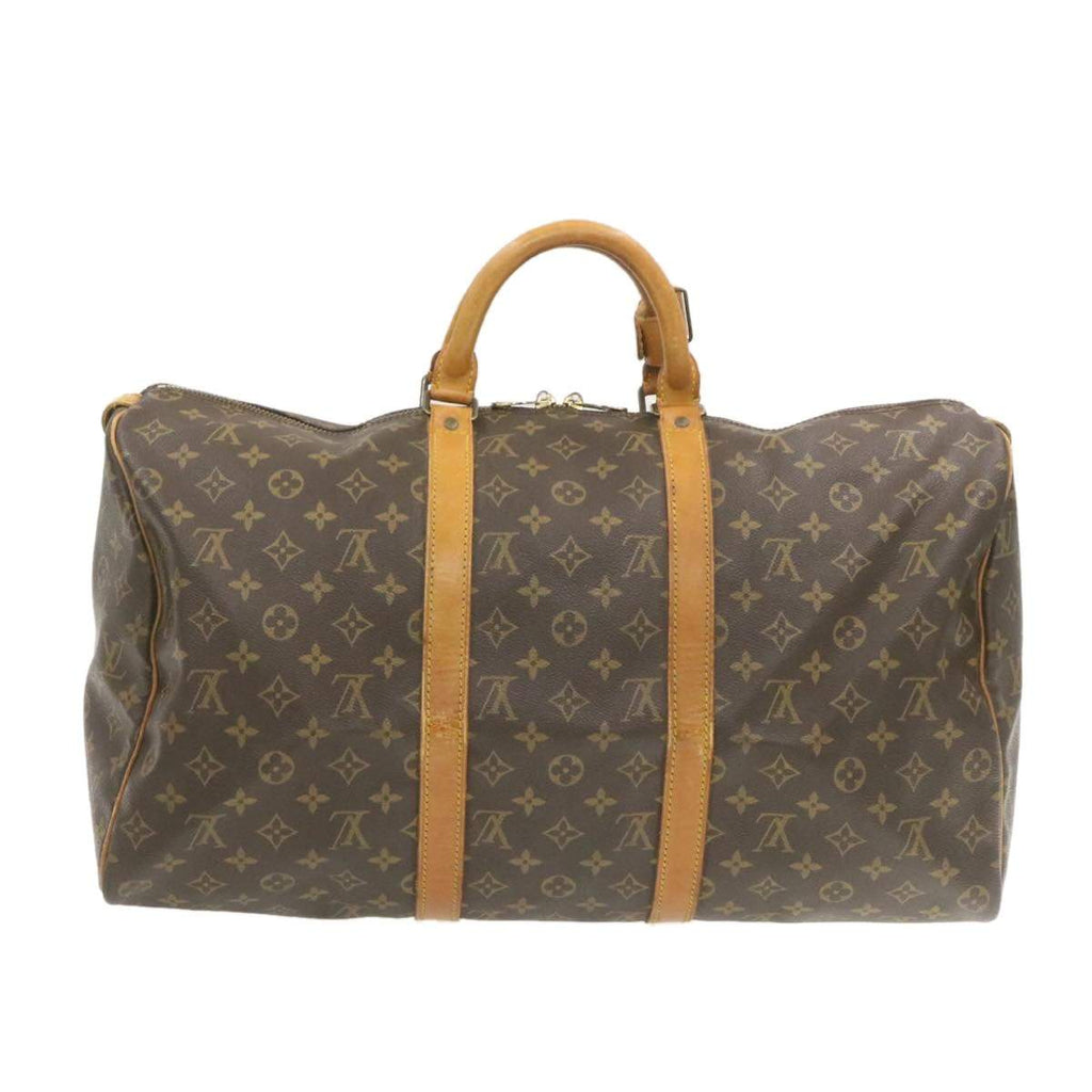 Shop Louis Vuitton Keepall Monogram Street Style Plain Boston Bags
