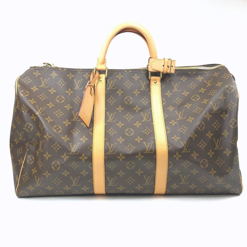 Louis Vuitton Vachetta Luggage Tag w/ Keepall Strap Holder