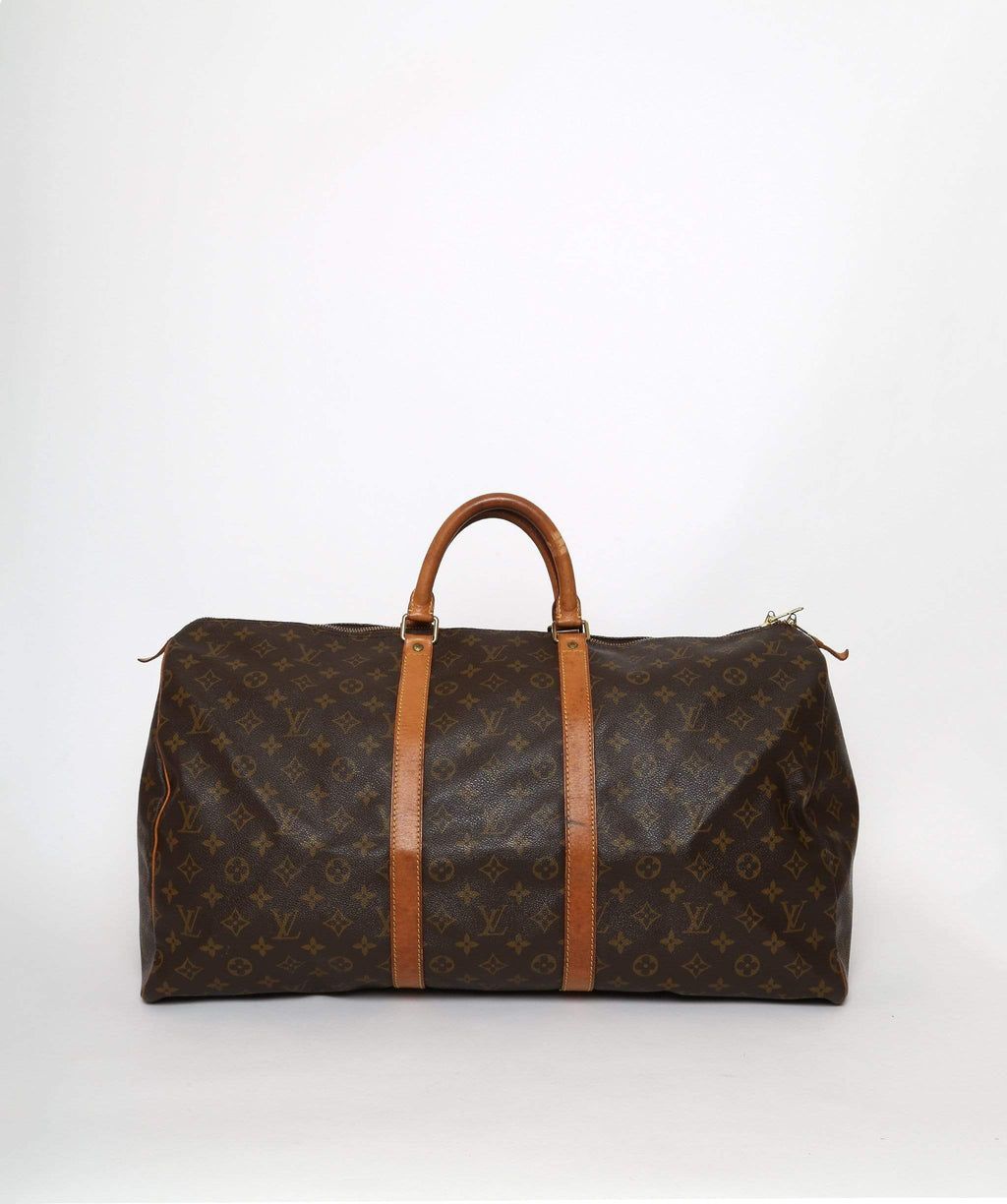 LOUIS VUITTON Monogram Keepall 55 Boston Bag