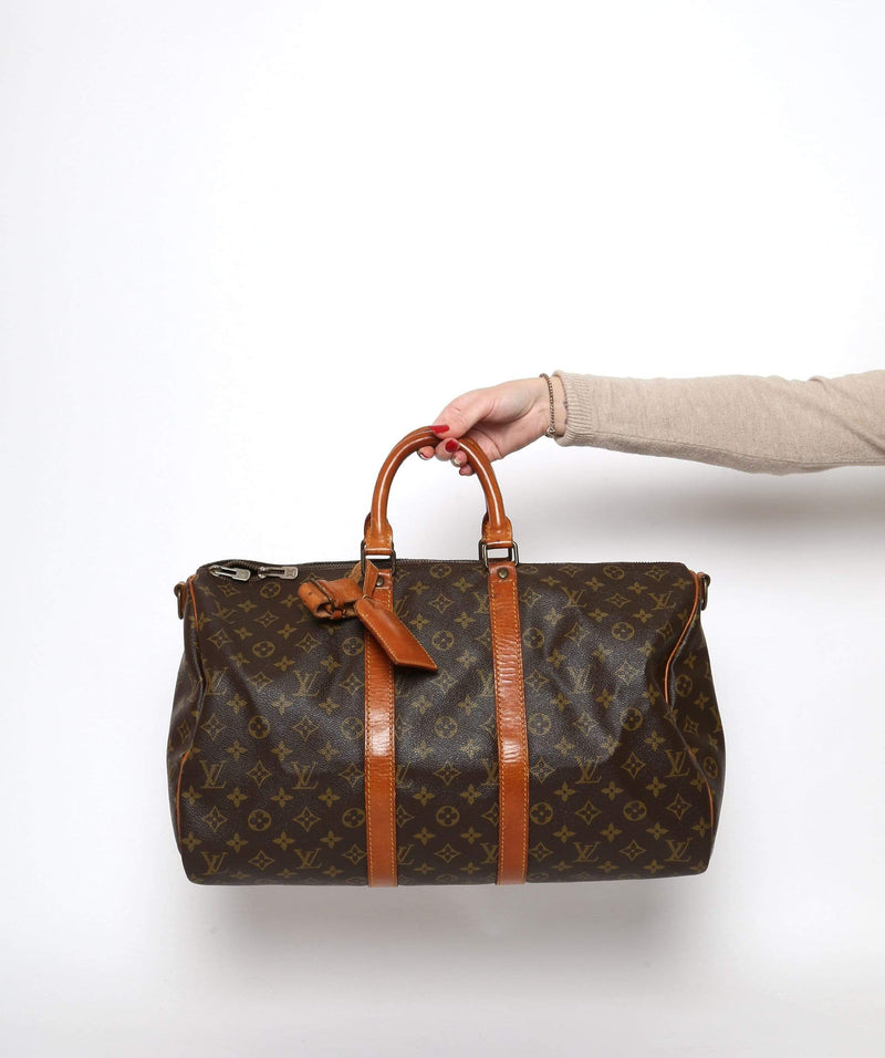 Louis Vuitton LOUIS VUITTON Monogram Keepall Bandouliere 45 Boston Bag 843