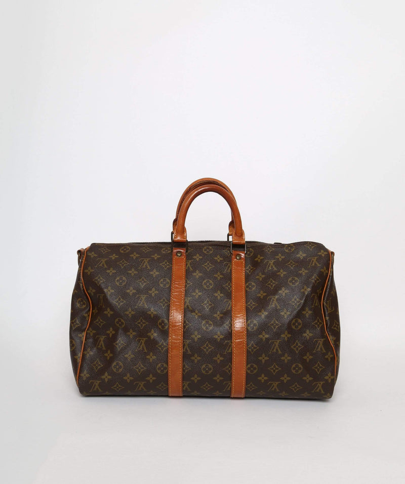 Louis Vuitton LOUIS VUITTON Monogram Keepall Bandouliere 45 Boston Bag 843