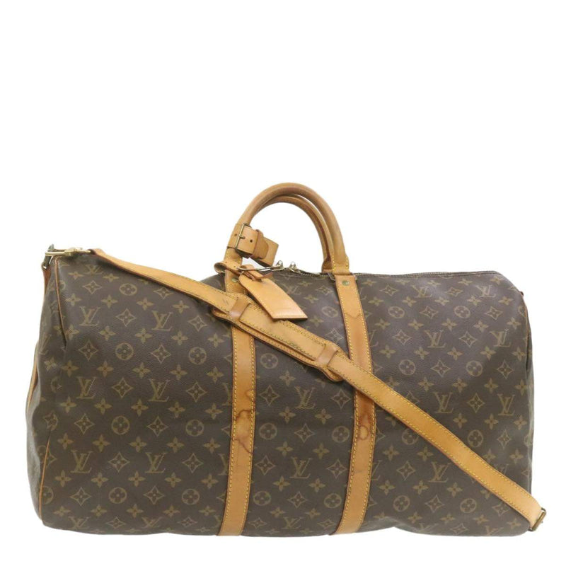 Louis Vuitton, Bags, Louis Vuitton Monogram Lv 55 Keepall Bandolier Strap Luggage  Tag Lock Key