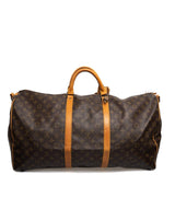 Louis Vuitton Louis Vuitton Monogram Keepall Bandouliere 60 Travel Bag - AWL1585
