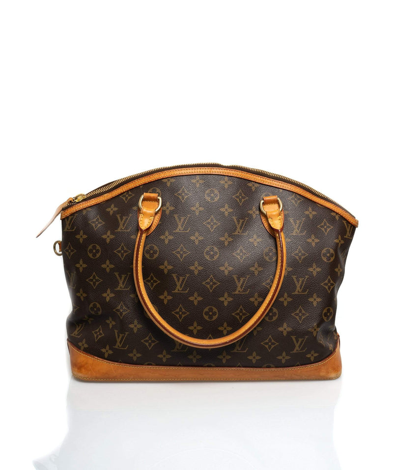 Brown Louis Vuitton Monogram Lockit Vertical Handbag – Designer
