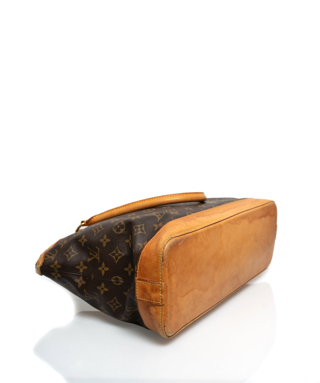 Brown Louis Vuitton Monogram Lockit Vertical Handbag – Designer