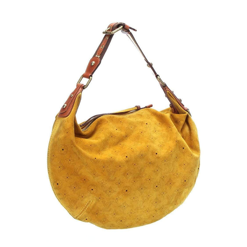 Louis Vuitton Suede Mahina Onatah GM - Orange Hobos, Handbags