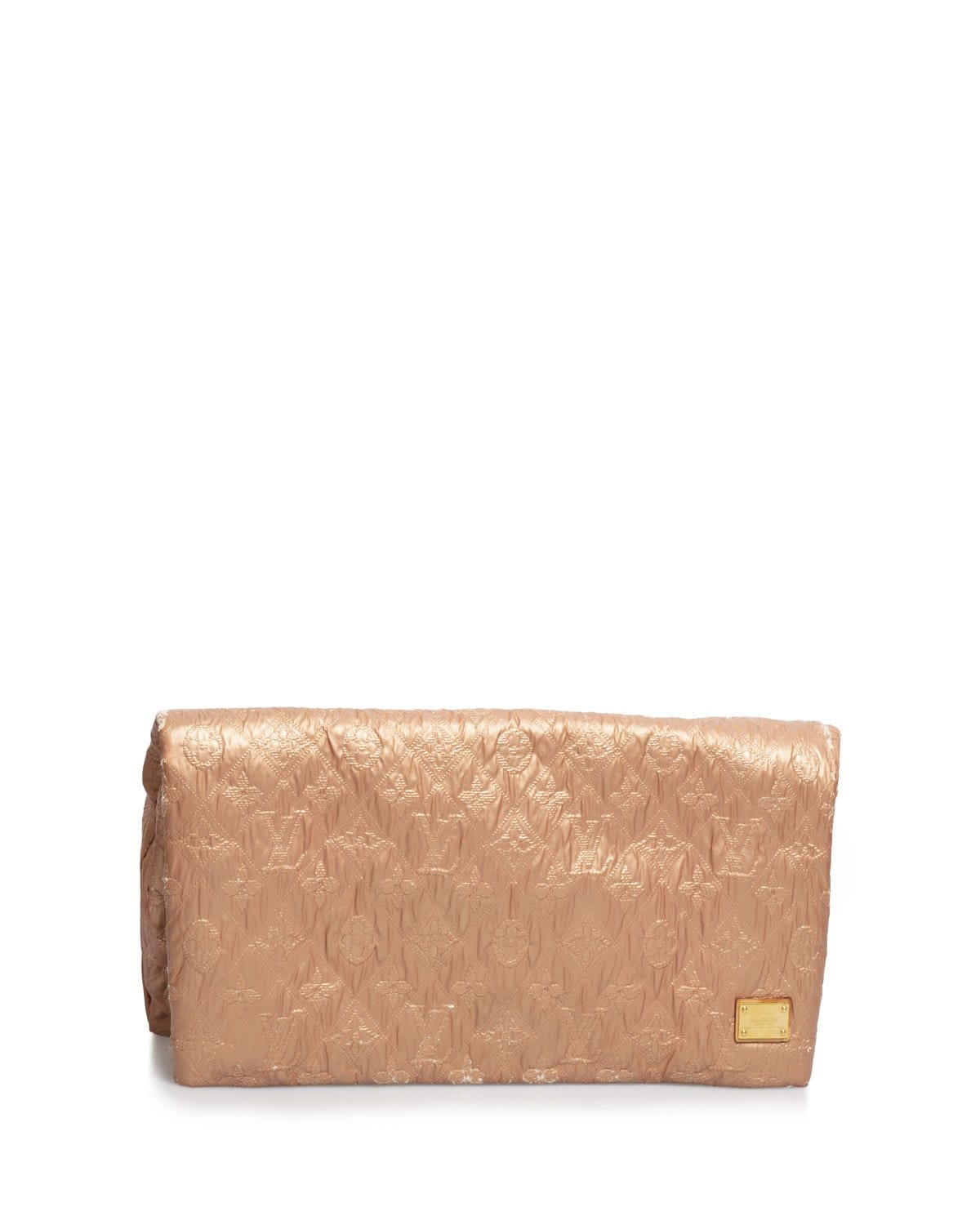 Louis Vuitton Louis Vuitton Monogram Metallic Pink Leather Soft Clutch Bag - AGL1443