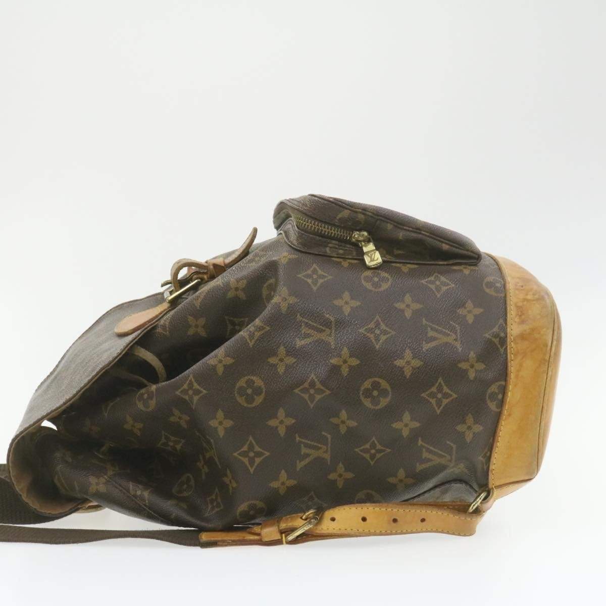 Louis Vuitton LOUIS VUITTON Monogram Montsouris GM Backpack Knapsack M51135 LV Auth 20814