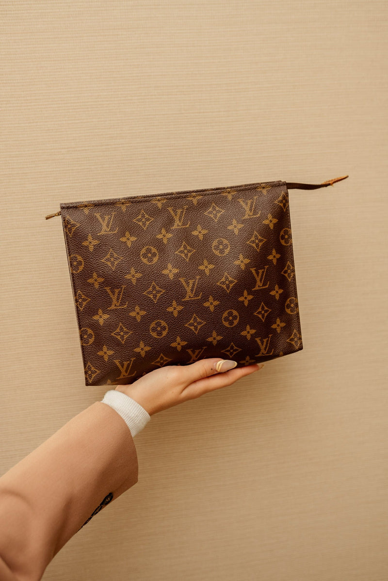 Louis Vuitton Toiletry Pouch 26 Monogram Giant Crafty in Coated Canvas with  Goldtone  US