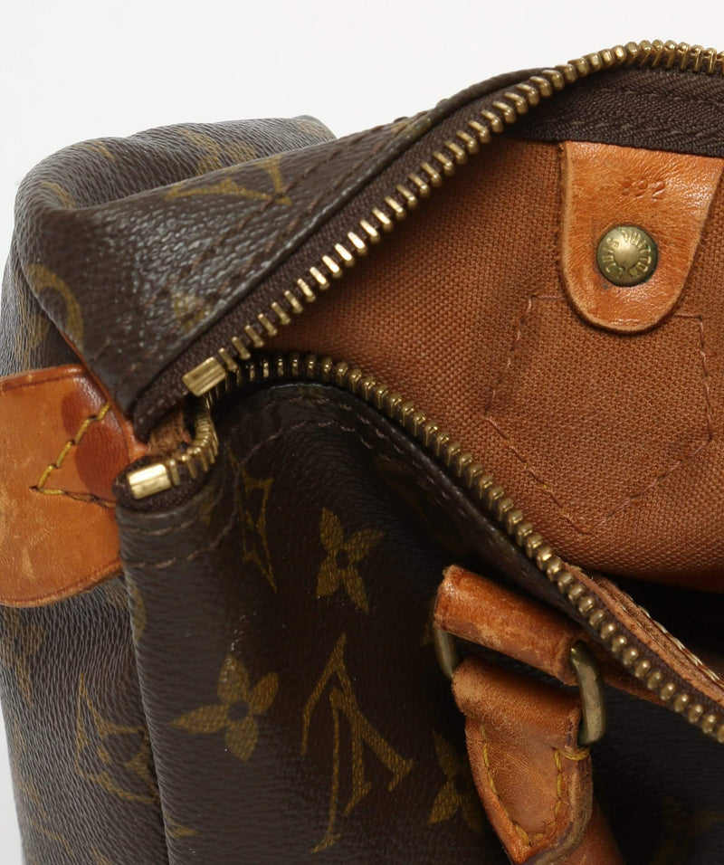 Auth Louis Vuitton Monogram Speedy 30 Hand Bag 9E140200g