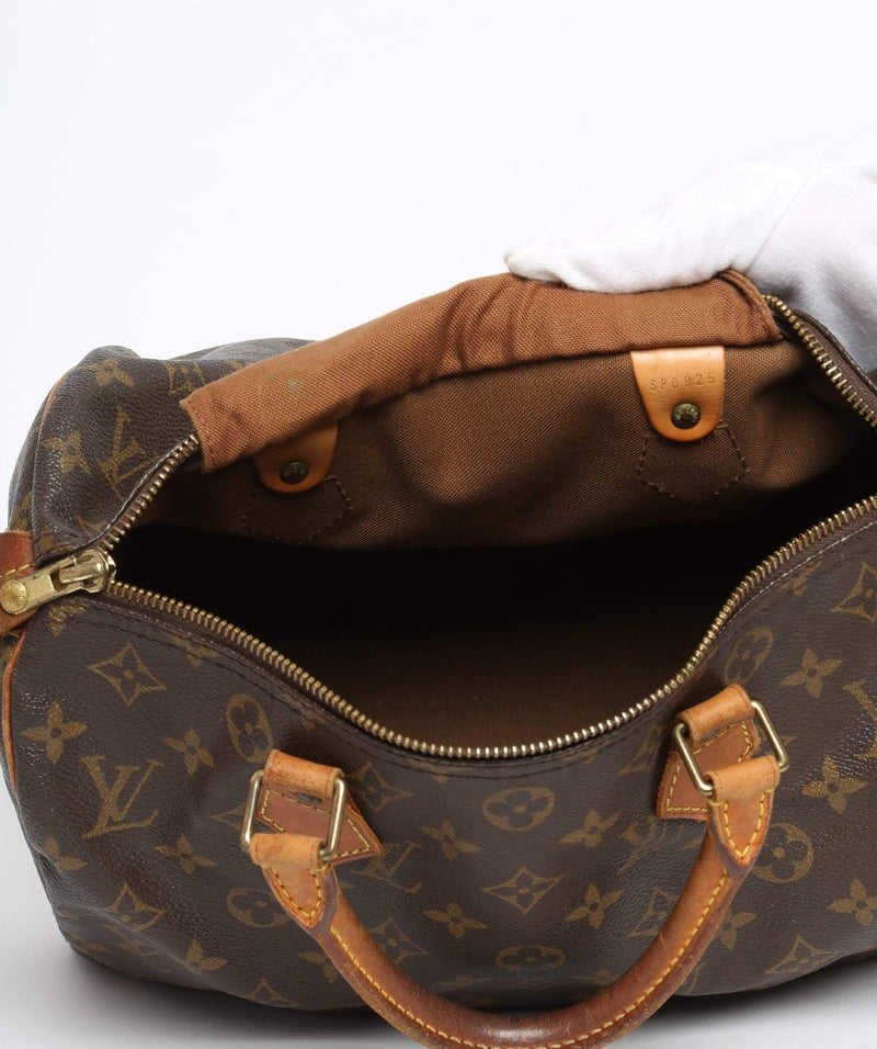 Louis Vuitton LOUIS VUITTON Monogram Speedy 30 Hand Bag SP0925