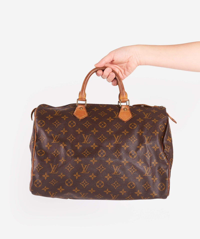 LOUIS VUITTON Monogram Speedy 35 Hand Bag VI873 – LuxuryPromise