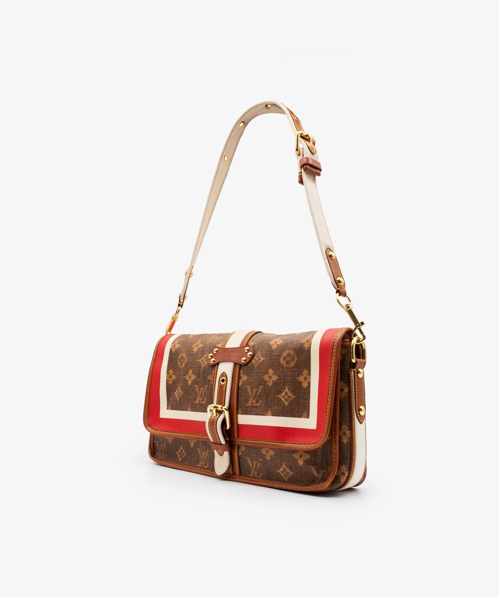 Louis Vuitton Louis Vuitton Monogram Tisse Porte Rayures Shoulder Bag