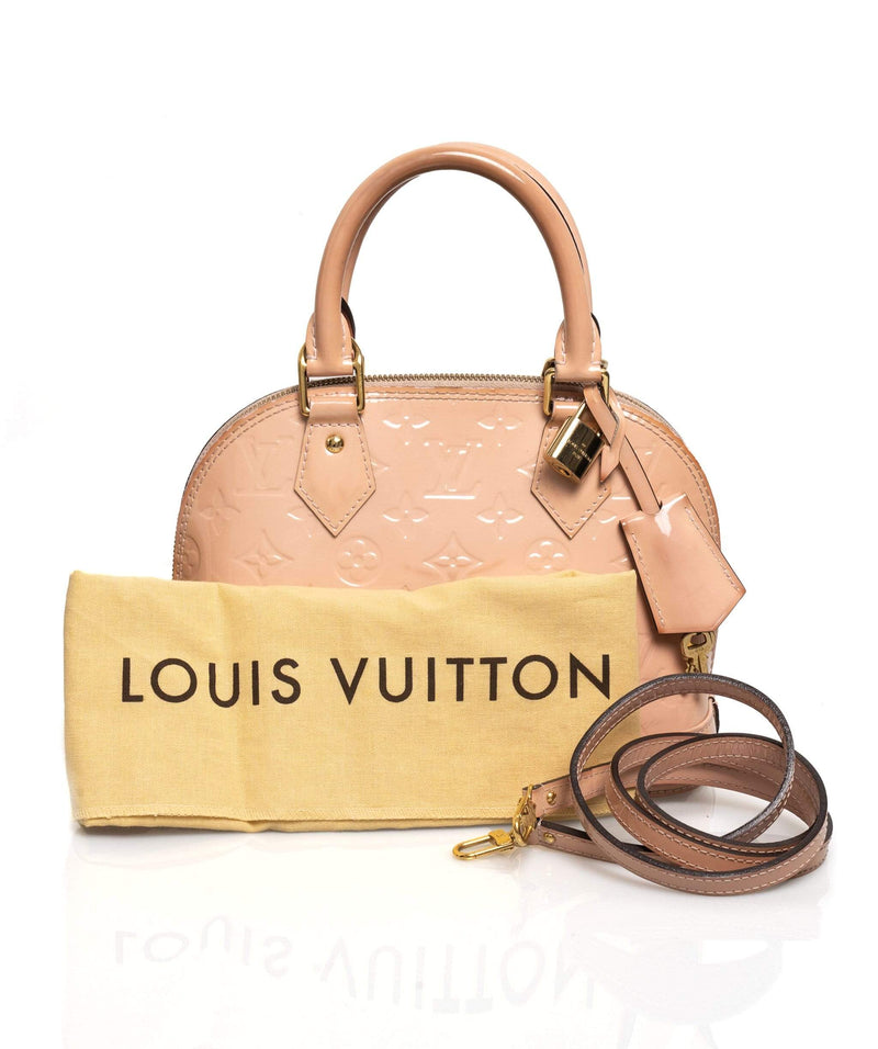 Louis Vuitton Light Pink Vernis Monogram Alma BB