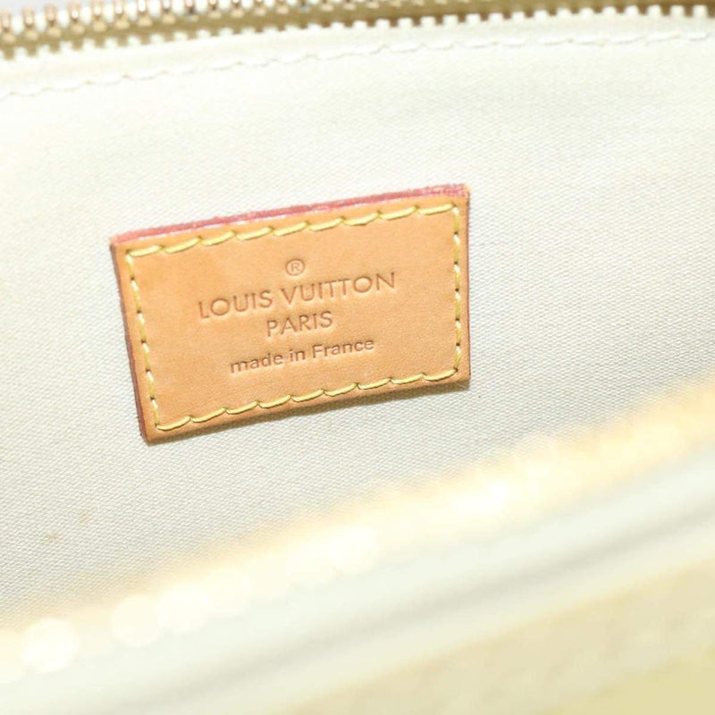 Louis Vuitton LOUIS VUITTON Monogram Vernis Alma PM M91445 Hand Bag Blanc Corail LV Auth 19929