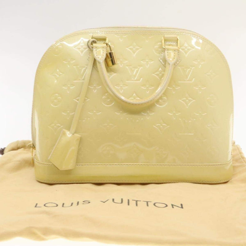 Louis Vuitton Blanc Corail Monogram Vernis Alma PM Bag Louis