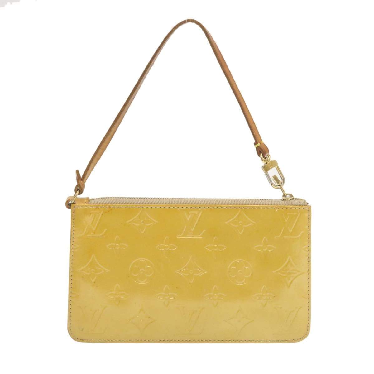 Louis Vuitton LOUIS VUITTON Monogram Vernis Lexington Pouch Beige TH0978