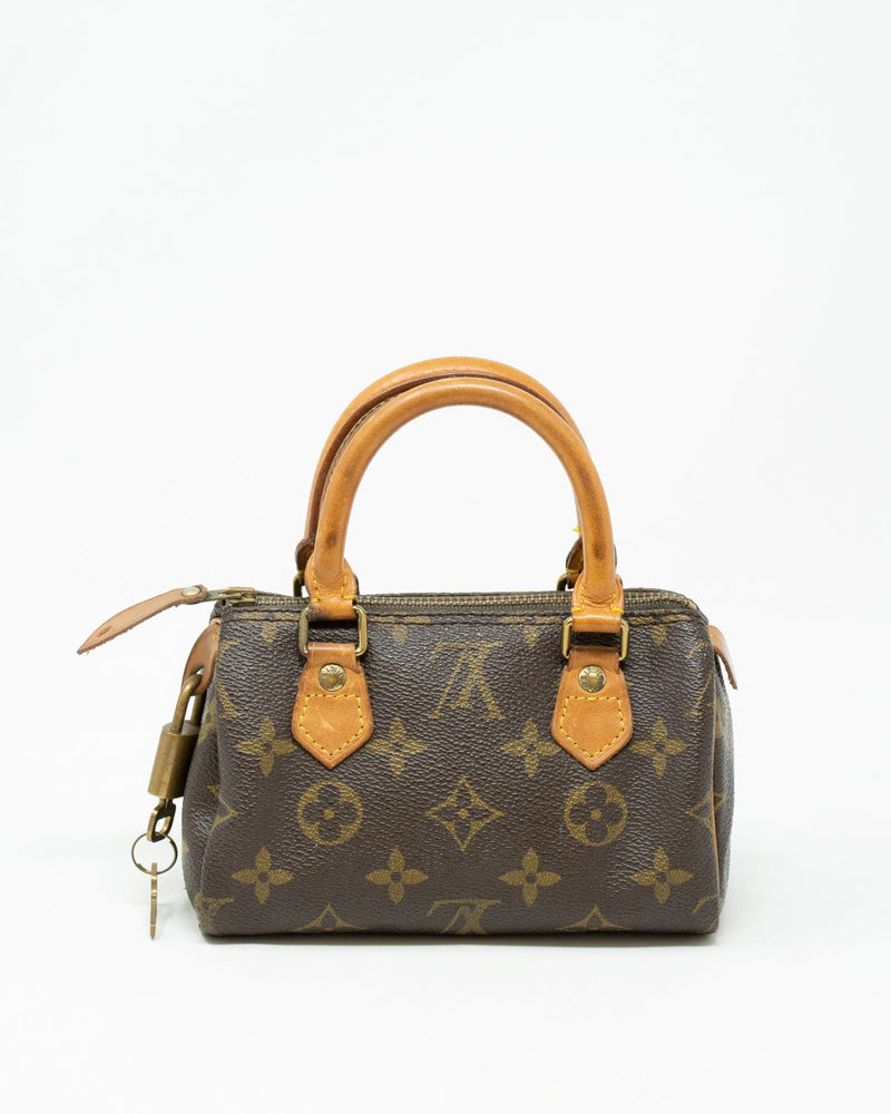 Vintage Louis Vuitton Speedy Mini Handbag, Lock & Key Excellent Condition