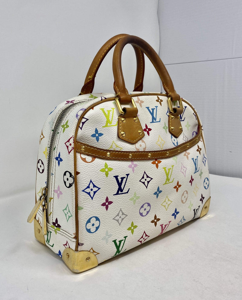 Speedy leather bowling bag Louis Vuitton Multicolour in Leather