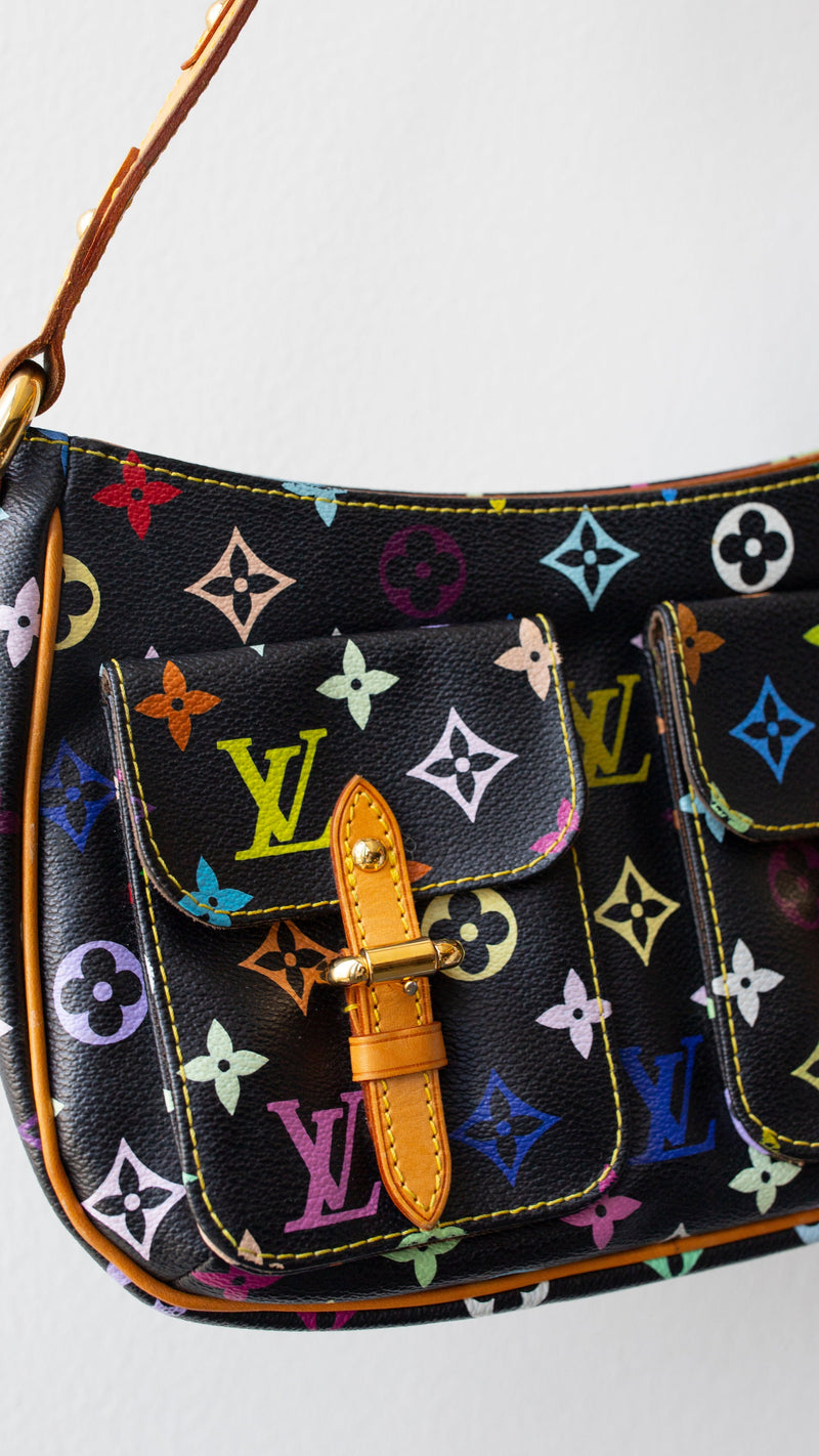 Louis Vuitton Black Multi-Color LODGE PM Shoulder Bag ~ Never