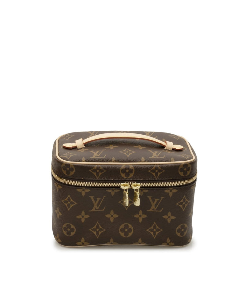 Louis Vuitton Nice Bb Makeup Pouch Vanity Bag(Brown)