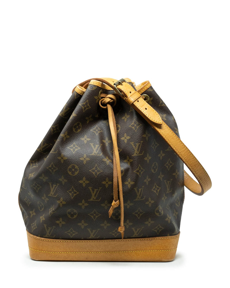 Louis Vuitton Noe GM Shoulder Bag Bucket Tote Monogram Leather Brown France