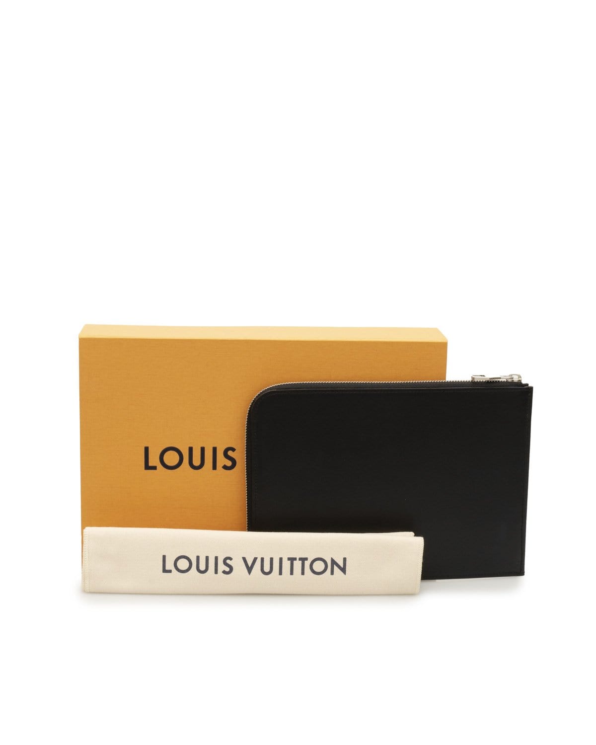 Louis Vuitton LOUIS VUITTON Nomade Pochette Jour PM Black Clutch Bag- AWL1904