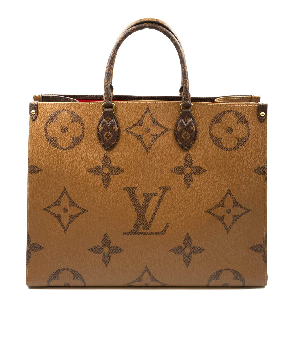 Louis Vuitton Monogram Large Shopper Bag Brown