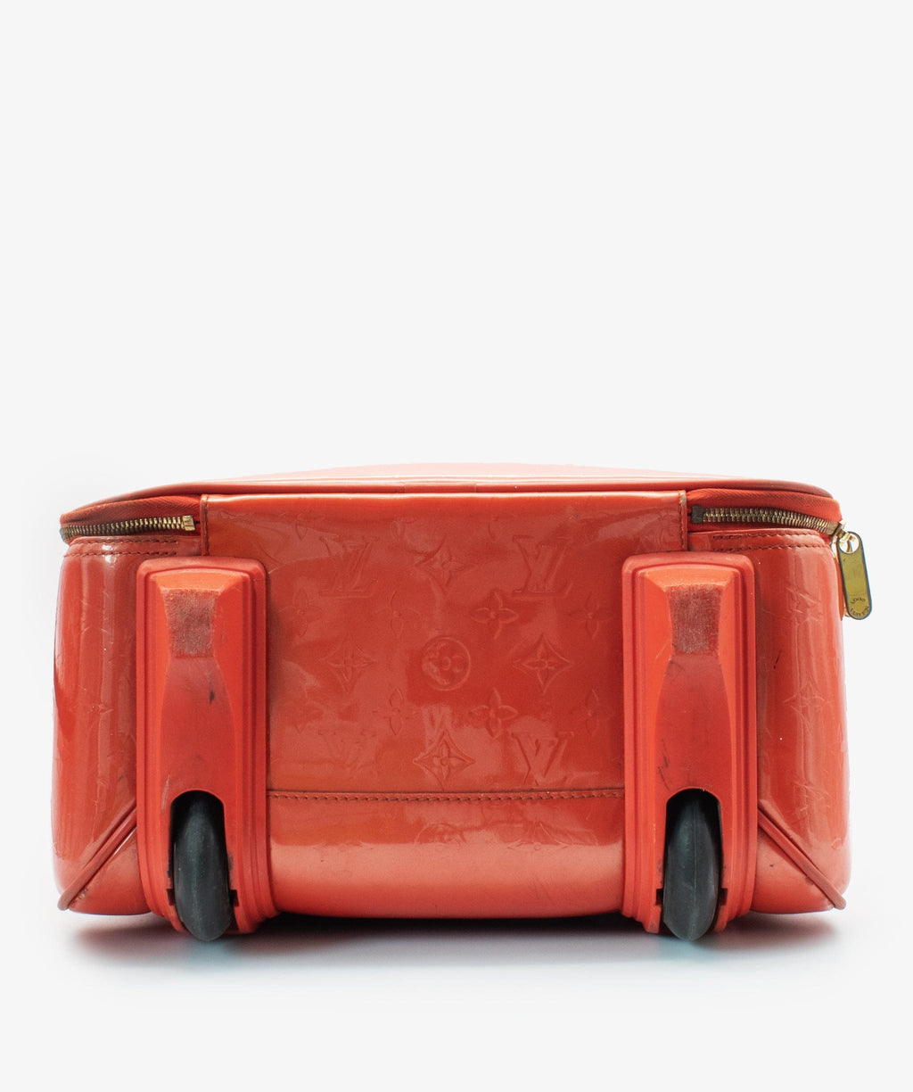 Louis Vuitton Orange Vernis Leather Suitcase - ASL4263