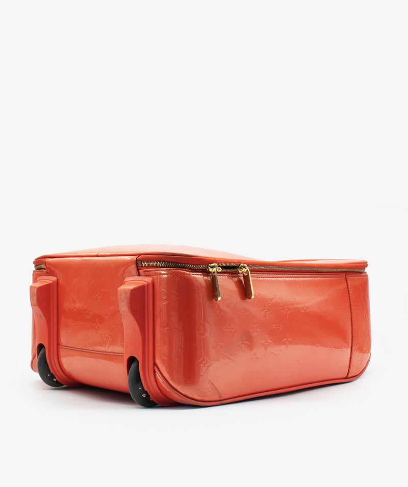 Louis Vuitton Orange Vernis Leather Suitcase - ASL4263