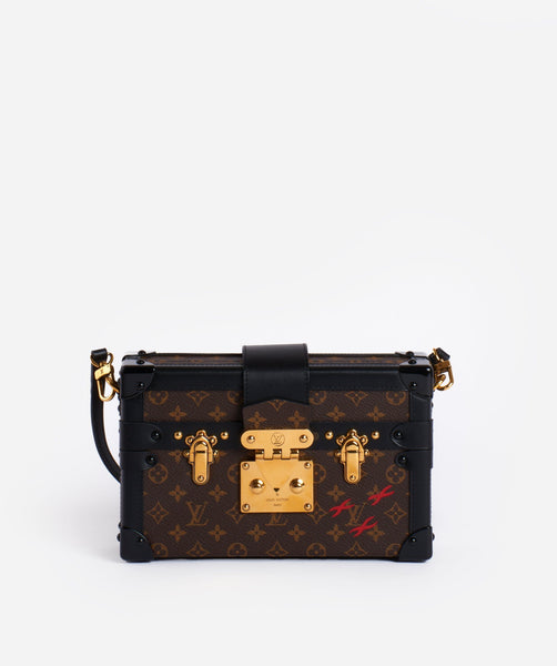 Louis Vuitton - Authenticated Petite Malle Handbag - Leather Black for Women, Never Worn