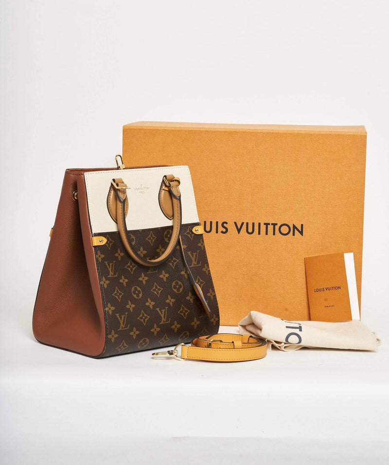 Louis Vuitton Rectangular Monogram and tan top handle bag – LuxuryPromise