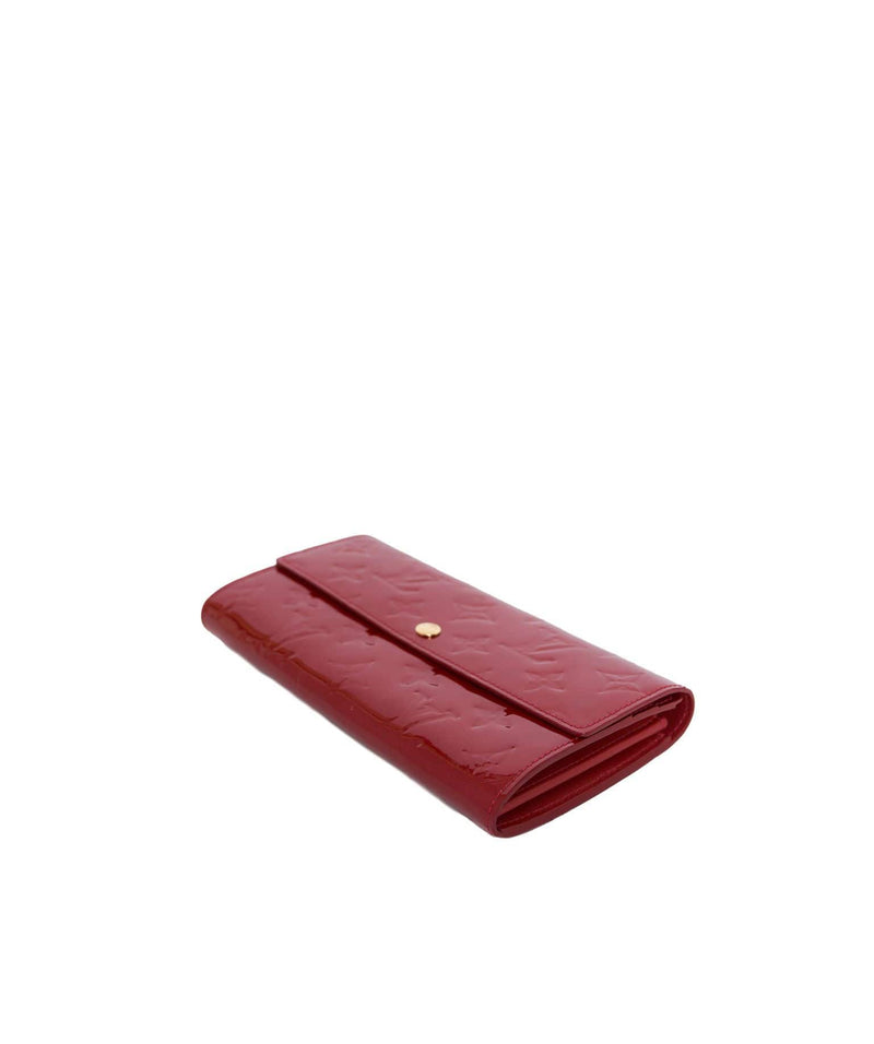 Louis Vuitton Red Alma Monogram Vernis leather wallet - ASL1215 –  LuxuryPromise