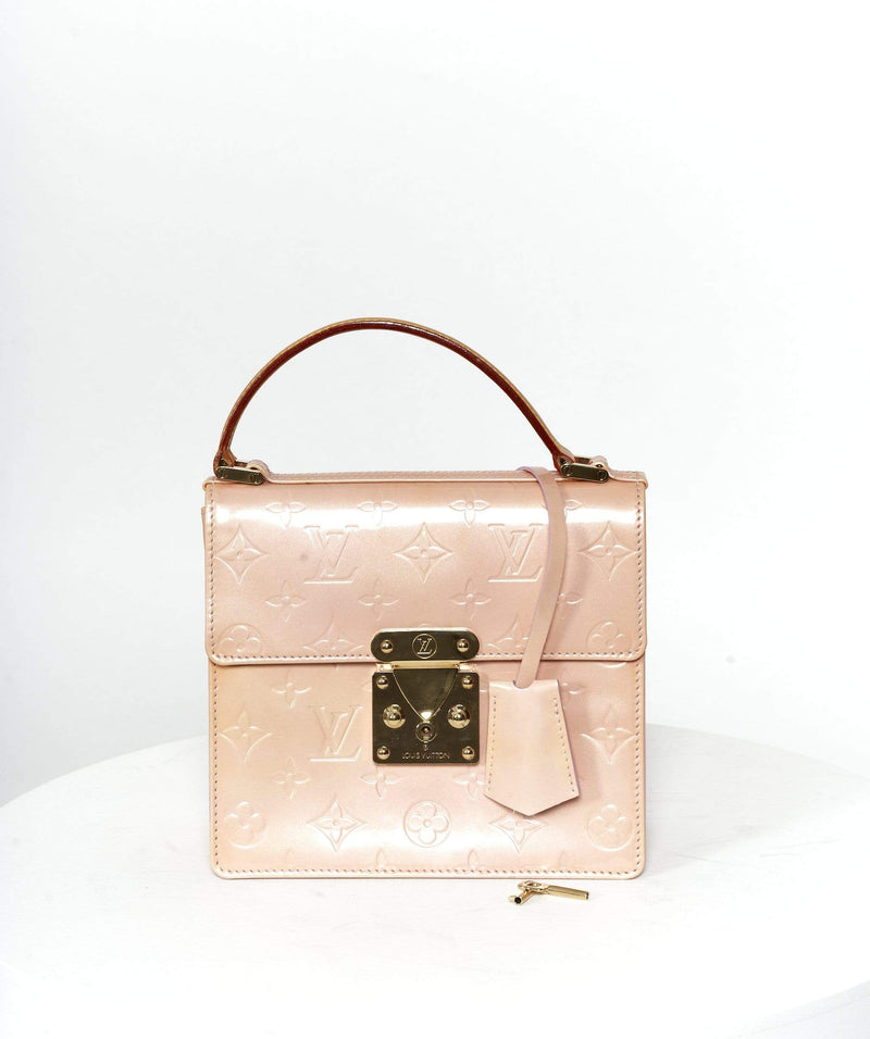 Auth Louis Vuitton Vernis Spring Street Hand Bag 0E260110n