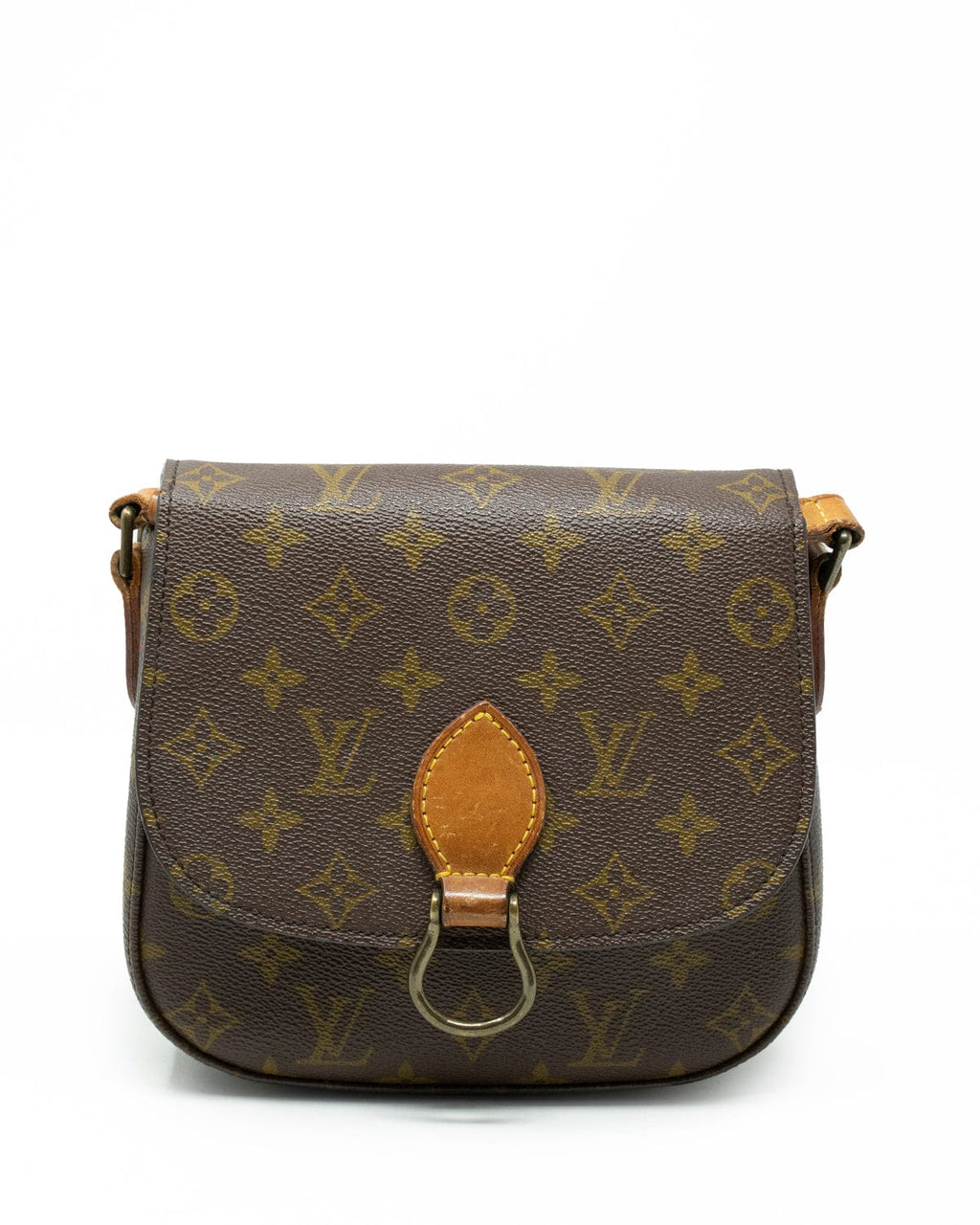 Auth Louis Vuitton Shoulder Bag Mini Saint Cloud Monogram Brown